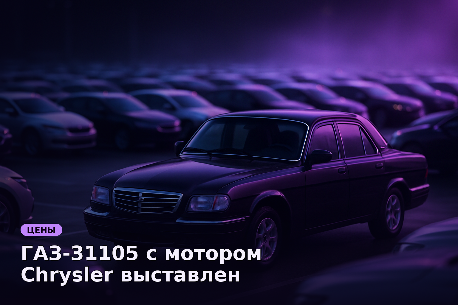 ГАЗ-31105 с мотором Chrysler выставлен на продажу за 999 000 рублей