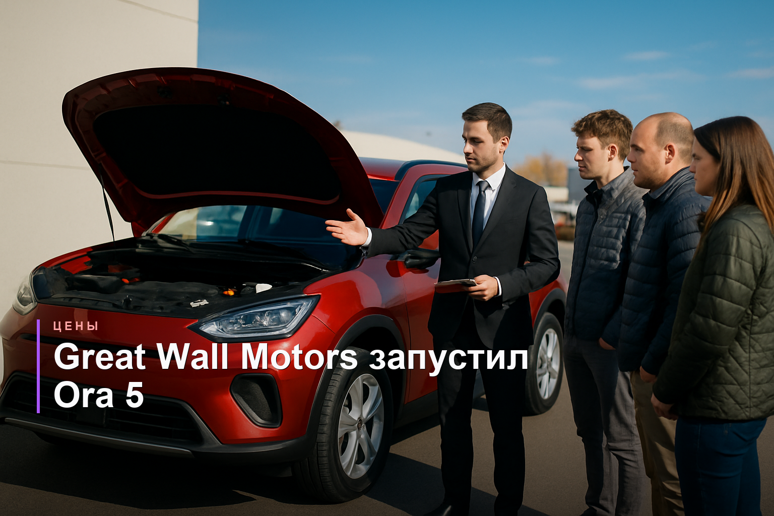 Great Wall Motors представила гибридные и бензиновые версии кроссовера Ora 5