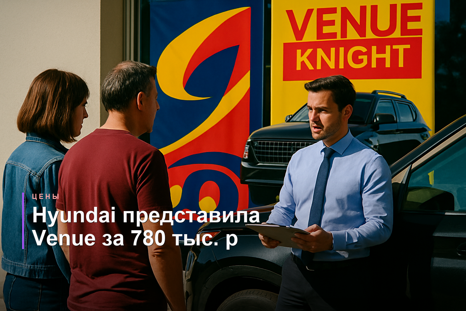 Hyundai представила специальную версию Venue Knight Edition за 780 тыс. рублей