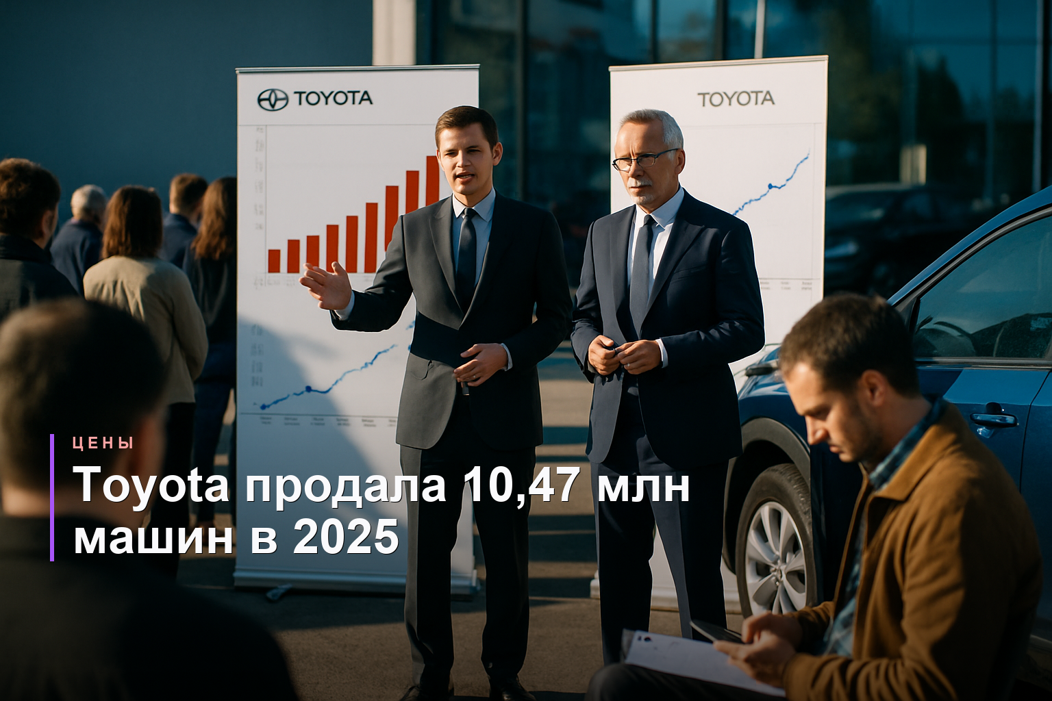 Toyota продала рекордные 10,47 млн автомобилей в 2025 году